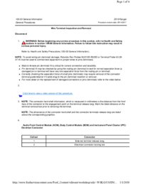 Preview of 100 00 Wire Terminal Inspection & Removal