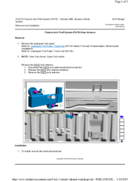 Preview of 19 01C Passive Anti Theft System (PATS) Keyless Entry   Removal And Installation   PATS Rear Antenna