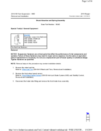 Preview of 204 01B Front Suspension   4WD   Removal And Installation   Shock Absorber And Spring Assembly