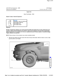 Preview of 204 01B Front Suspension   4WD   Removal And Installation   Upper Arm