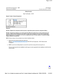 Preview of 204 01B Front Suspension   4WD   Removal And Installation   Wheel Knuckle