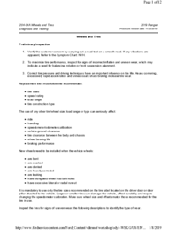 Preview of 204 04A Wheels And Tires   Diagnosis And Testing