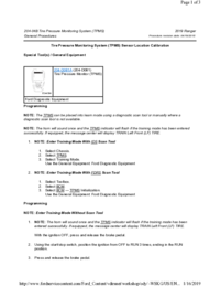Preview of 204 04B Tire Pressure Monitoring System   General Procedures   TPMS Sensor Location Calibration