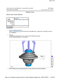 Preview of 205 02 Rear Drive Axle And Differential   Disassembly And Assembly   Differential Carrier
