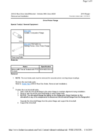 Preview of 205 02 Rear Drive Axle And Differential   Removal And Installation   Drive Pinion Flange