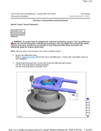 Preview of 205 02 Rear Drive Axle And Differential   Removal And Installation   Electronic Locking Differential ELD Solenoid