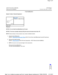 Preview of 205 04 Front Drive Halfshafts   Removal And Installation   Front Halfshaft LH