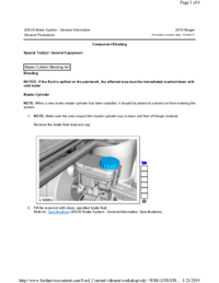 Preview of 206 00 Brake System General   General Procedures   Component Bleeding