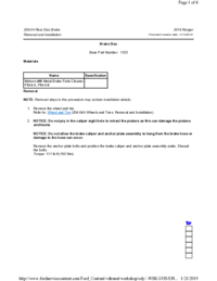 Preview of 206 04 Rear Disc Brake   Removal And Installation   Brake Disc