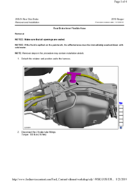 Preview of 206 04 Rear Disc Brake   Removal And Installation   Rear Brake Inner Flex Hose