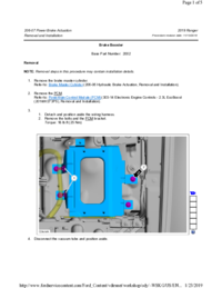 Preview of 206 07 Power Brake Actuation   Removal And Installation   Brake Booster (Shop Manual)