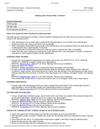Preview of 211 00 Steering System General Information   Diagnosis And Testing   Steering Check After Collision