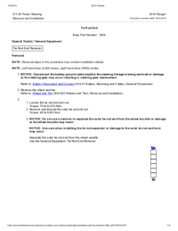 Preview of 211 02 Power Steering   Removal And Installation   Tie Rod End