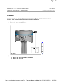 Preview of 303 01   2.3L EcoBoost   Disassembly And Assembly Of Subassemblies   Piston