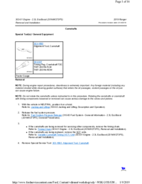 Preview of 303 01   2.3L EcoBoost   Removal And Installation   Camshafts