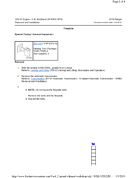 Preview of 303 01   2.3L EcoBoost   Removal And Installation   Flexplate