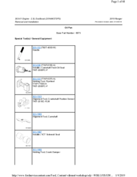 Preview of 303 01   2.3L EcoBoost   Removal And Installation   Oil Pan