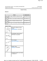 Preview of 303 03 Engine Cooling 2.3L EcoBoost   Diagnosis And Testing   Engine Cooling