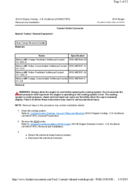 Preview of 303 03 Engine Cooling 2.3L EcoBoost   Removal And Installation   Coolant Outlet Connector