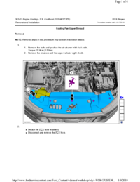 Preview of 303 03 Engine Cooling 2.3L EcoBoost   Removal And Installation   Cooling  Fan Upper Shroud