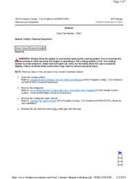 Preview of 303 03 Engine Cooling 2.3L EcoBoost   Removal And Installation   Radiator