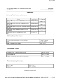 Preview of 303 03 Engine Cooling 2.3L EcoBoost   Specifications
