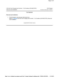 Preview of 303 04A Fuel Charging And Controls   Removal And Installation   Fuel Injectors