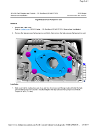 Preview of 303 04A Fuel Charging And Controls   Removal And Installation   High Pressure Fuel Pump Drive Unit