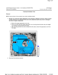 Preview of 303 08 Engine Emission Control   Removal And Installation   Crankcase Vent Tube