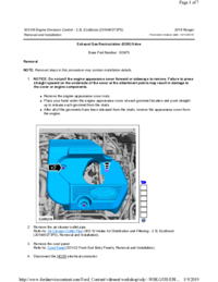 Preview of 303 08 Engine Emission Control   Removal And Installation   EGR Valve