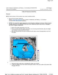 Preview of 303 12 Intake Air Distribution And Filtering   Removal And Installation   Intake Air Resonator Outlet Pipe