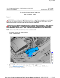 Preview of 303 13 Evaporative Emissions   Removal And Installation   Evaporative Emission Canister Purge Valve