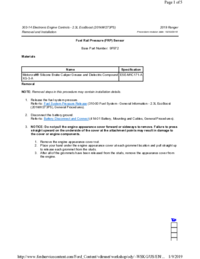 Preview of 303 14 Electronic Engine Controls   Removal And Installation   Fuel Rail Pressure FRP Sensor