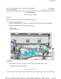 Preview of 303 14 Electronic Engine Controls   Removal And Installation  Knock Sensor KS