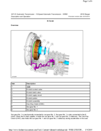 Preview of 307 01 Automatic Transmission 10 Speed   Description And Operation   B Clutch