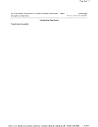 Preview of 307 01 Automatic Transmission 10 Speed   Description And Operation   Description