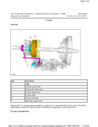 Preview of 307 01 Automatic Transmission 10 Speed   Description And Operation   E Clutch