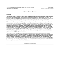 Preview of 413 01 Instrumentation Messages Chimes   Description And Operation   Message Center   Overview