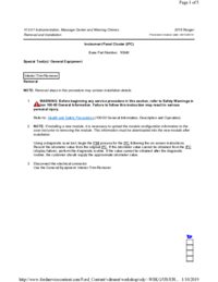 Preview of 413 01 Instrumentation Messages Chimes   Removal And Installation   IPC