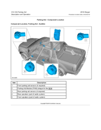 Preview of 413 13A Parking Aid   Description And Operation   Component Location