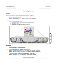 Preview of 413 13A Parking Aid   Removal And Installation   Rear Parking Aid Sensor