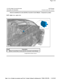 Preview of 414 05 Voltage Converter Inverter   Description And Operation   Converter Control Module   Component Location