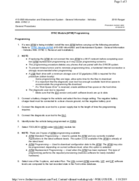 Preview of 415 00B Information And Entertainment System   SYNC3   General Procedures   SYNC Module APIM Programing