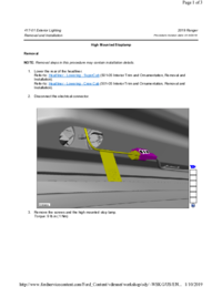 Preview of 417 01 Exterior Lighting   Removal And Installation   High Mounted Stoplamp