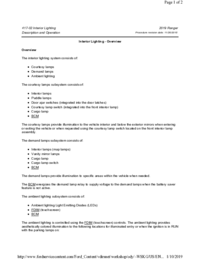 Preview of 417 02 Interior Lighting   Description And Operation   Overview
