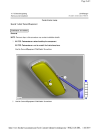 Preview of 417 02 Interior Lighting   Removal And Installation   Center Interior Lamp