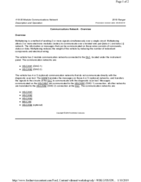 Preview of 418 00 Electrical Distribution   Description And Operation   Communications Network   Overview