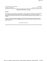 Preview of 419 01A Perimeter Anti Theft Alarm   Description And Operation   Overview