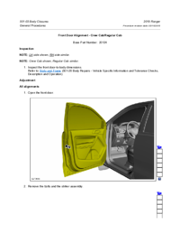 Preview of 501 03 Body Closers   General Procedures   Front Door Alignment   Crew Cab Regular Cab