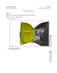 Preview of 501 03 Body Closers   Removal And Installation   Front Door Check Arm